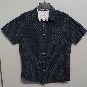 Ditch Plains By Ricky Singh Blue Casual Button Down Shirt Large